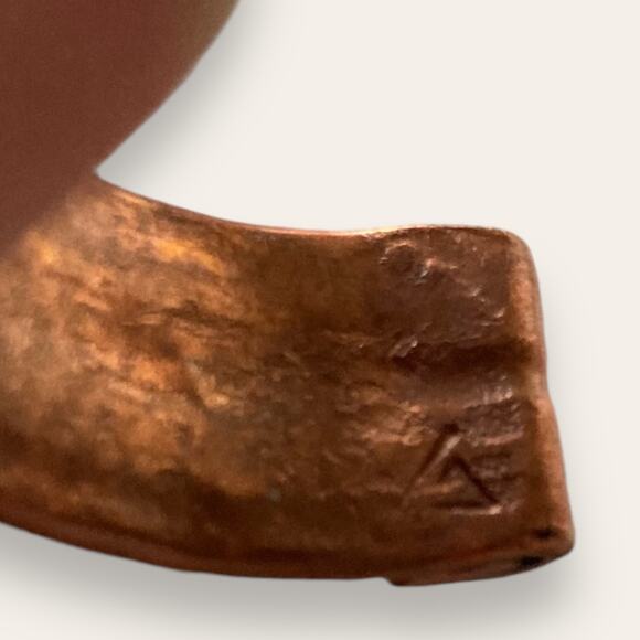 Arthritis Care Fashion Copper Cuff Bracelet w/ Steel Star Detailing - Picture 3 of 6